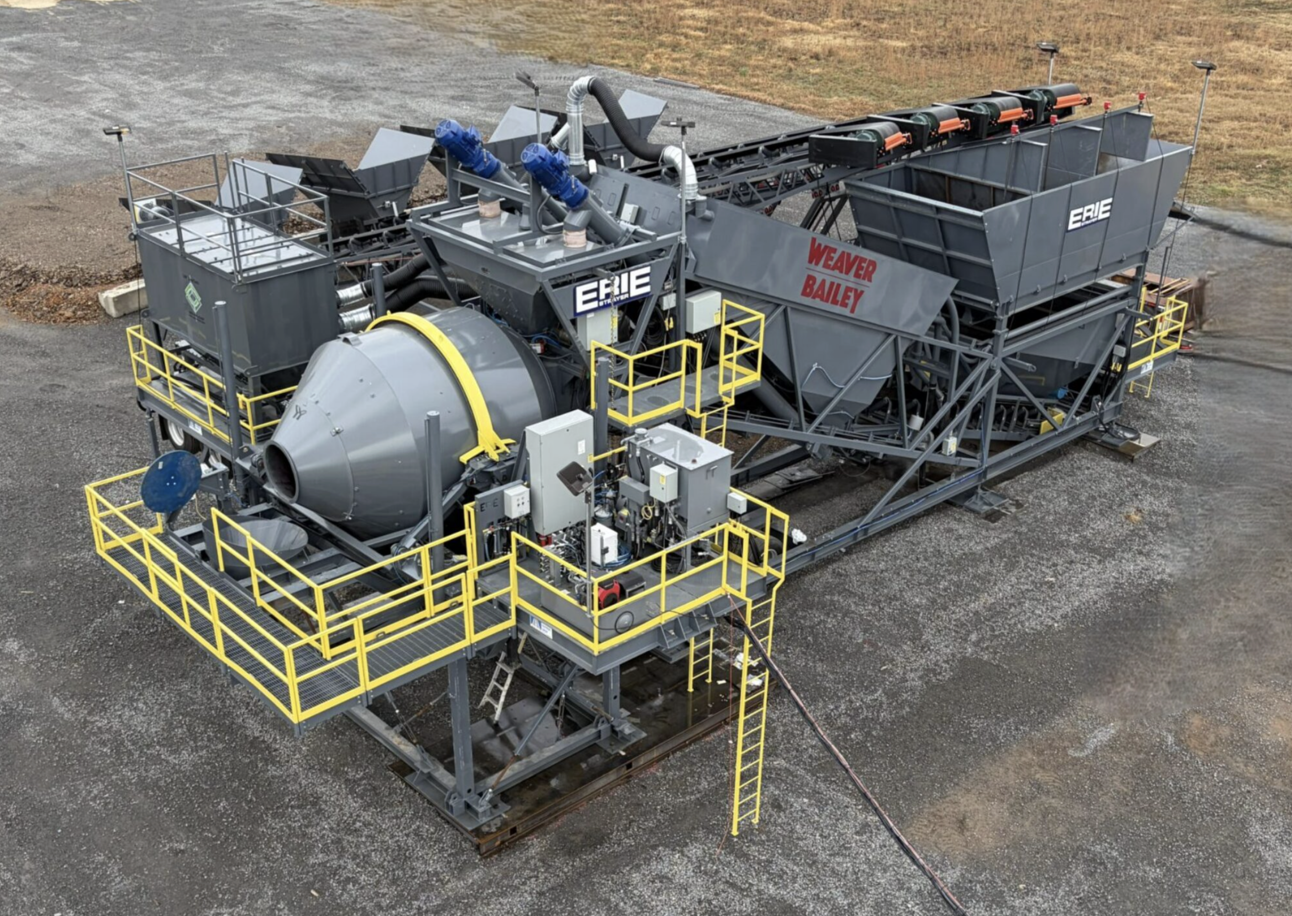 Transit mix concrete batch plant